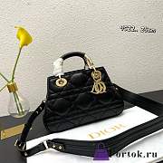 Fortok Dior Lady Bag Black 9522 25x14x10cm - 1