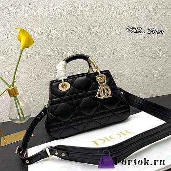 Fortok Dior Lady Bag Black 9522 25x14x10cm