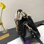 Fortok Dior Lady Bag Black 9522 25x14x10cm - 6