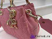 Fortok Dior Lady Bag Pink 9522 25x14x10cm - 6