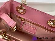 Fortok Dior Lady Bag Pink 9522 25x14x10cm - 2