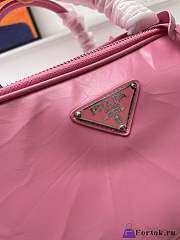 Fortok Prada Antique Nappa Leather Multi-pocket Top Handle Bag Pink - 4