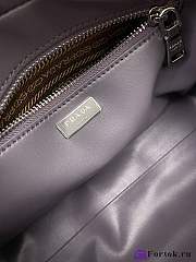 Fortok Prada Antique Nappa Leather Multi-pocket Top Handle Bag Purple - 2