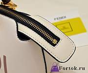 Fortok Fendi By The Way Mini Tote Bag White 19x20x6cm - 4