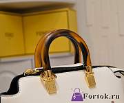 Fortok Fendi By The Way Mini Tote Bag White 19x20x6cm - 2