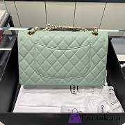 Fortok Chanel Classic Flap Bag Light Green 25cm - 6