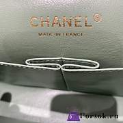 Fortok Chanel Classic Flap Bag Light Green 25cm - 5