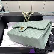 Fortok Chanel Classic Flap Bag Light Green 25cm - 3