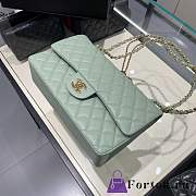 Fortok Chanel Classic Flap Bag Light Green 25cm - 4