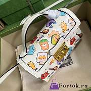 Fortok Gucci Padlock Gucci Animal Print Mini Bag White - 4