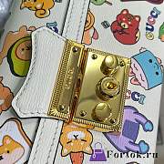 Fortok Gucci Padlock Gucci Animal Print Mini Bag White - 2
