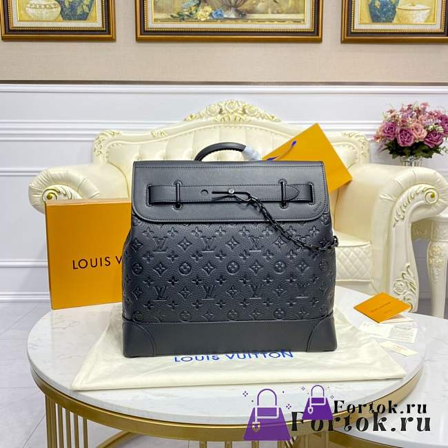 Fortok Louis Vuitton Steamer Backpack Black M55701 38x39x15cm - 1