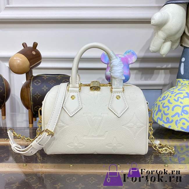 Fortok Louis Vuitton Speedy Bandoulière 20 White 20.5x13.5x12cm - 1