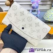 Fortok Louis Vuitton Zippy Wallet White M60177 12×19×2cm - 6