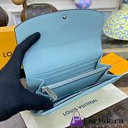 Fortok Louis Vuitton Zippy Wallet Blue M60144 12×19×2cm - 6