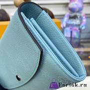 Fortok Louis Vuitton Zippy Wallet Blue M60144 12×19×2cm - 5