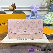 Fortok Louis Vuitton Zippy Wallet Pink M60145 12×19×2cm - 1