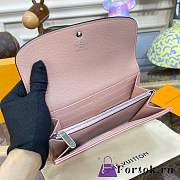 Fortok Louis Vuitton Zippy Wallet Pink M60145 12×19×2cm - 6