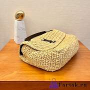 Fortok Saint Laurent Niki Medium Raffia Shoulder Bag 4988948 - 6