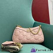 Fortok Gucci Matelassé Bag Pink 735049 25x15x6.5cm - 1