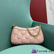 Fortok Gucci Matelassé Bag Pink 735049 25x15x6.5cm - 4