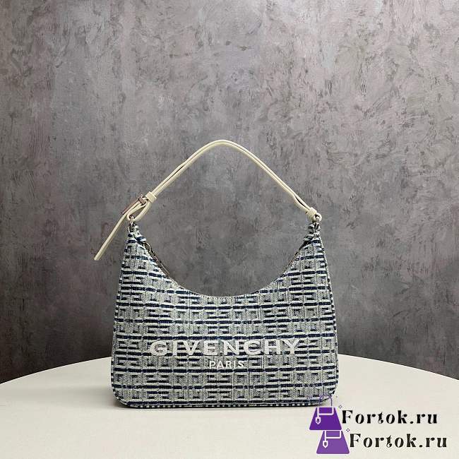 Fortok Givenchy Moon Cut Out Hobo Bag Denim 1GC-457 27×8×22cm - 1