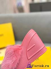 Fortok Fendi Fashion Show Pink Mink Slides - 5
