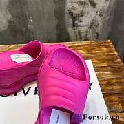 Fortok Givenchy Marshmallow Wedge Sandals In Pink - 3