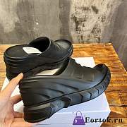 Fortok Givenchy Marshmallow Wedge Sandals In Black - 1