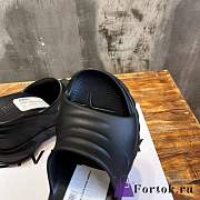 Fortok Givenchy Marshmallow Wedge Sandals In Black - 3