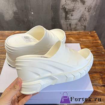 Fortok Givenchy Marshmallow Wedge Sandals In White