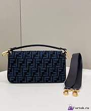 Fortok Fendi Iconic Baguette Bag Blue 8579 27x6x15cm - 2