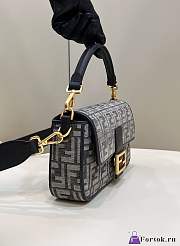 Fortok Fendi Iconic Baguette Bag Grey 8579 27x6x15cm - 6