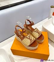 Fortok Louis Vuitton Sedge Sole sandals Sandals Brown - 1