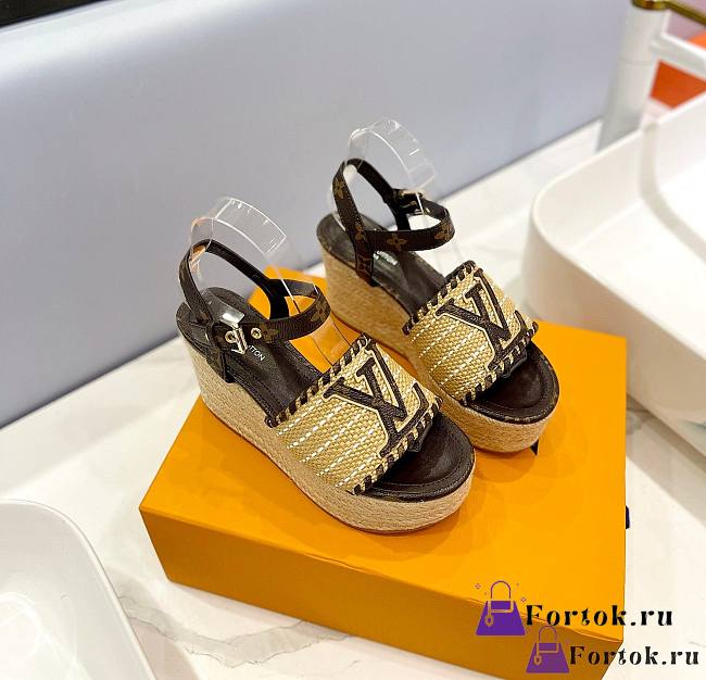 Fortok Louis Vuitton Sedge Sole sandals Sandals Black - 1
