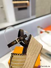 Fortok Louis Vuitton Sedge Sole sandals Sandals Black - 5