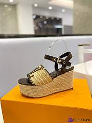 Fortok Louis Vuitton Sedge Sole sandals Sandals Black - 3