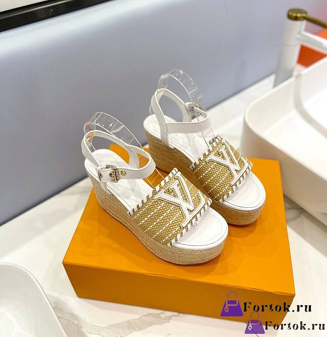 Fortok Louis Vuitton Sedge Sole sandals Sandals White - 1