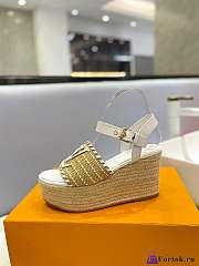 Fortok Louis Vuitton Sedge Sole sandals Sandals White - 5