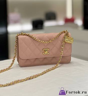 Fortok Chanel 23s Woc Bag Pink 19cm