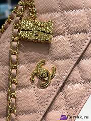 Fortok Chanel 23s Woc Bag Pink 19cm - 4