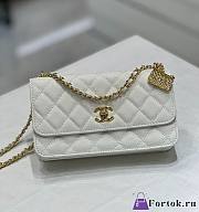 Fortok Chanel 23s Woc Bag White 19cm - 1