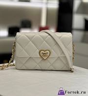 Fortok Chanel 23S Love Mini CF Bag White 18x13.5x5.5cm - 1