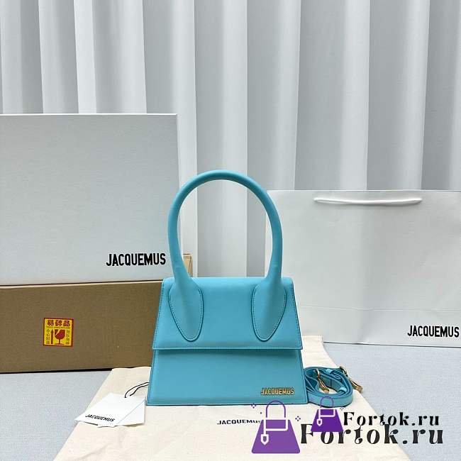 Fortok Jacquemus Le Chiquito Bag Blue 24x18x10cm - 1