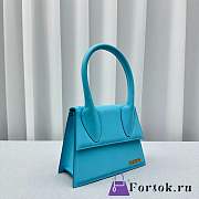 Fortok Jacquemus Le Chiquito Bag Blue 24x18x10cm - 5