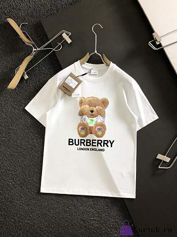 Fortok Burberry Bear T-shirt White