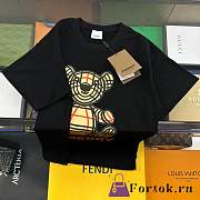 Fortok Burberry Bear T-shirt Black - 6