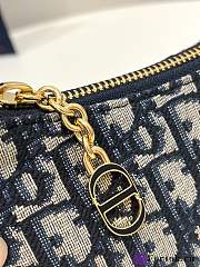 Fortok Dior Lounge Bag Blue Dior Oblique Jacquard 26x5.5x15cm - 2