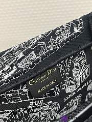 Fortok Dior Black Tote Bag Map Pattern 42x18x35cm  - 5