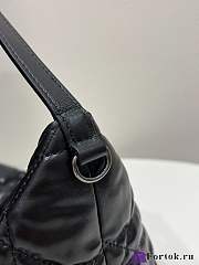 Fortok Dior Nomad Pouch Black Macrocannage Calfskin 22x9x15cm - 5